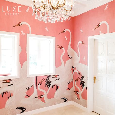 gucci crane wallpaper pink|gucci pink heron wallpaper.